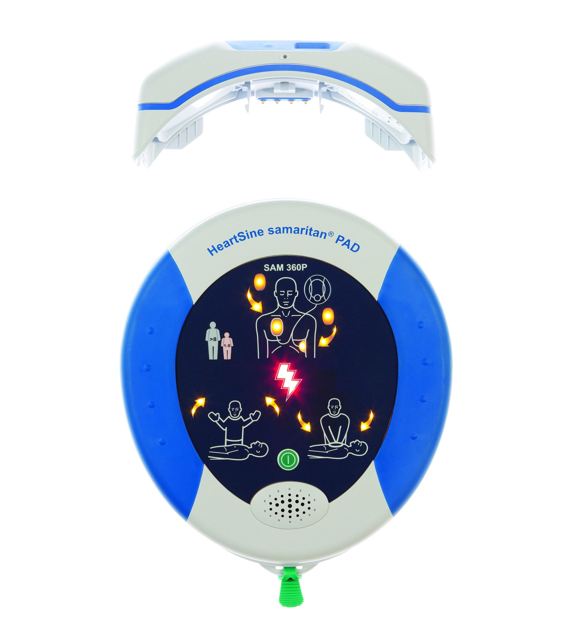 HeartSine SAM 360P with Gateway Detached, On (low res) HeartSine SAM 360P with Gateway Detached, On (low res)
